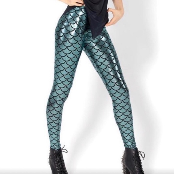 Blackmilk Pants - Blackmilk shimmery mermaid leggings